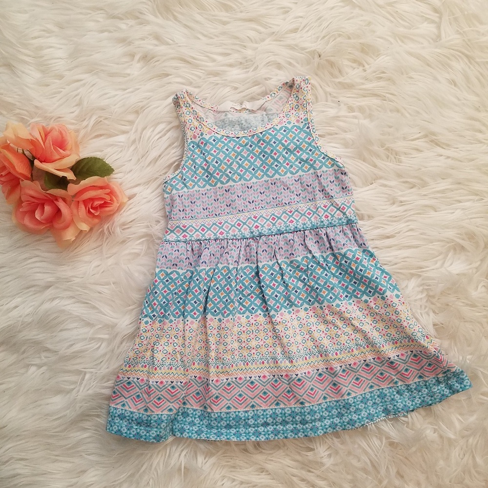 Blue & Pink striped dress